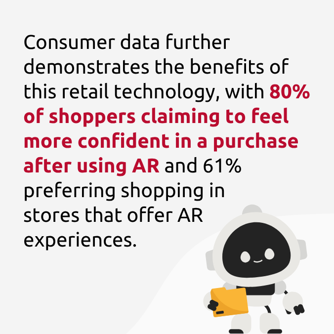 61% preferring shopping in stores that offer AR experiences