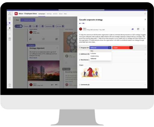 Ideas on Microsoft Teams